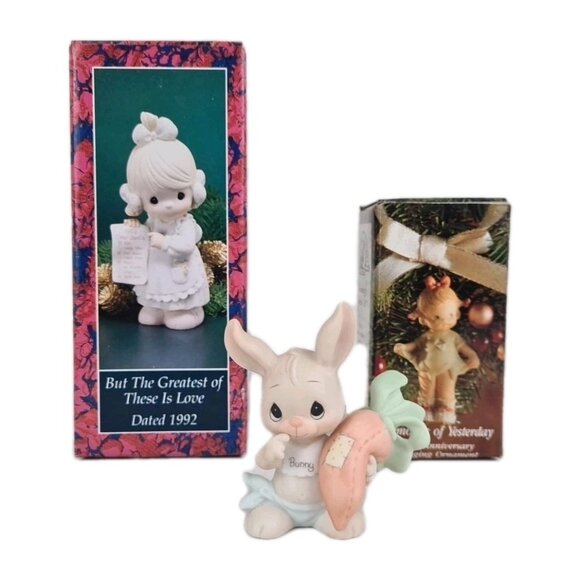Precious Moments BC-881 Somebunny Cares Retired Member Figurine +2 Ornament - Picture 1 of 7